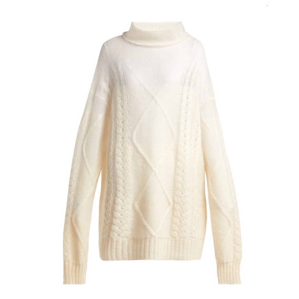 Maison Margiela Roll Neck Mohair Sweater NWT